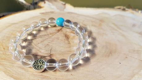 Jarní náramek skleněný, 