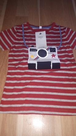 Červené tričko 104, marks & spencer,104