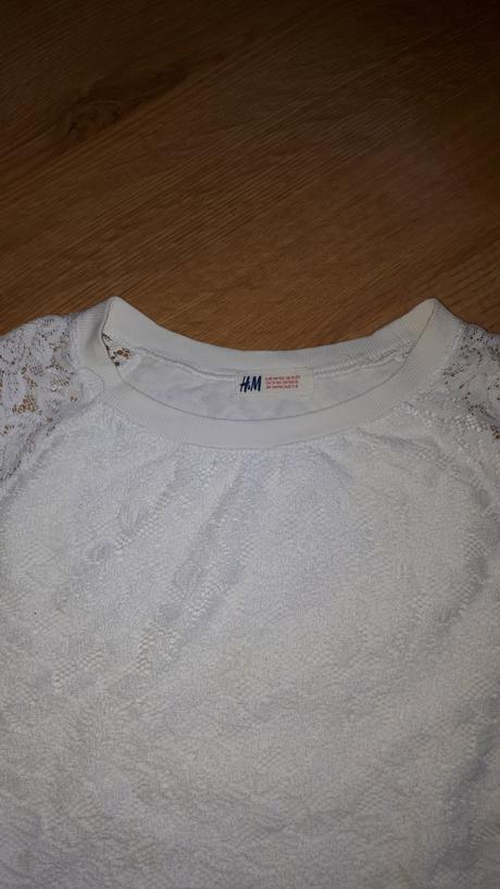 Dívčí kraječková mikina, h&m,146