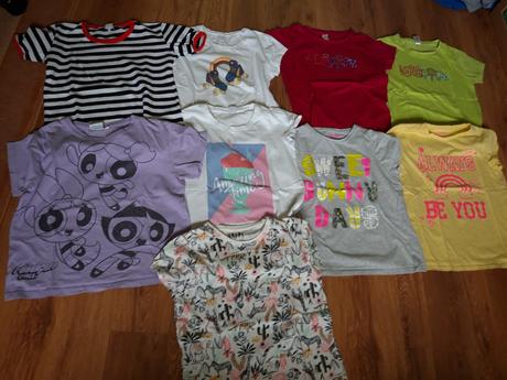 3x triko tričko i jednotlivě 146/152, 146