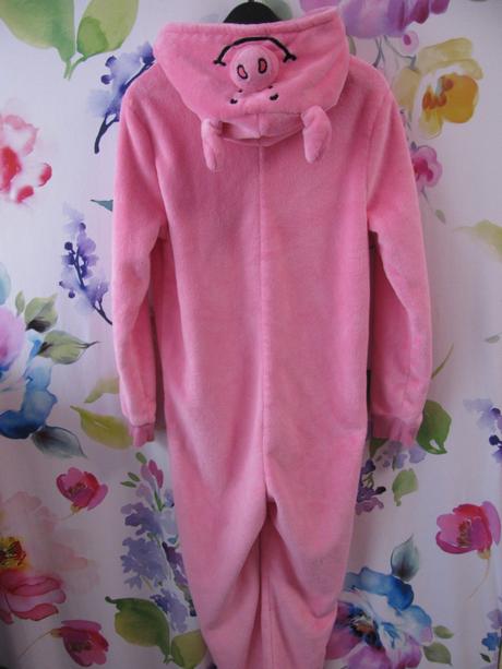 Fleecový teplý, heboučký overal s kapucí na spaní, marks & spencer,158