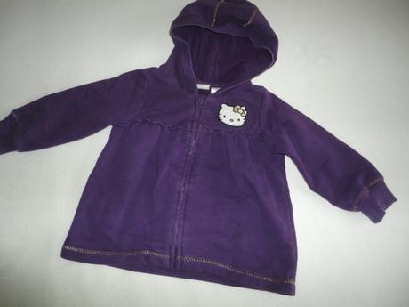 Teplákovka hello kitty z h+m, vel. 9 - 12 měsíců, h&m,80