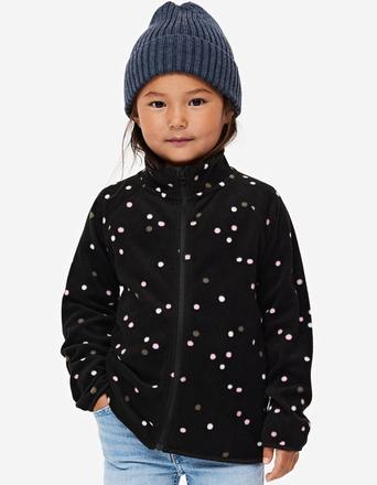 Puntíkovaná mikina h&m dívčí flíska vel. 110/116, h&m,110 / 116