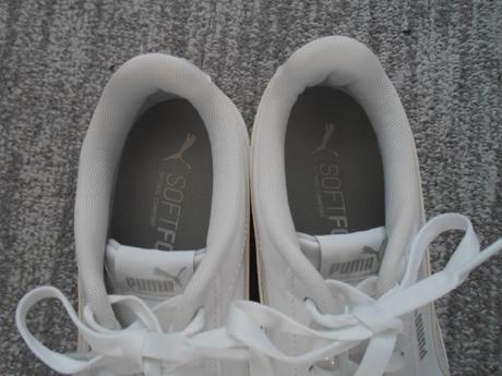 Bílé boty tenisky botasky puma lesklé, puma,39