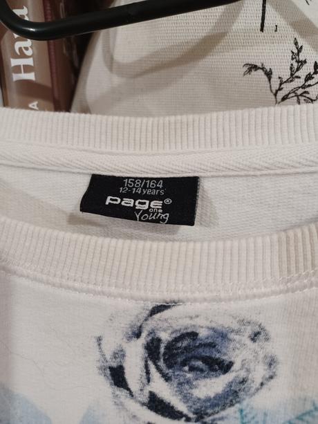 2krát kytičková mikina h&m a takko 158/164 - xs, h&m,164