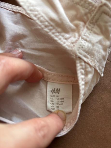 Laclové béžové kraťasy - v.86, h&m,86