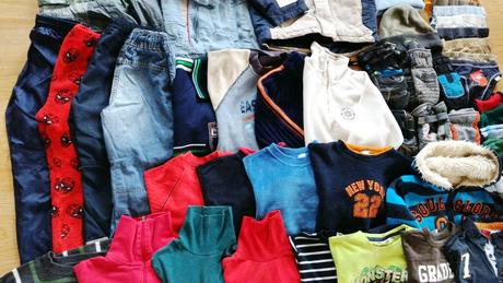 Balík mix věcí na kluka vel.110-128 podzim/zima, 104–116