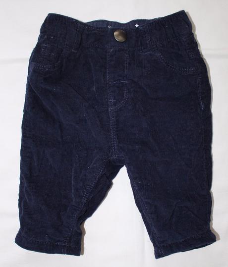 Ad346. podšité manšestráky 0-3 měs., next,62