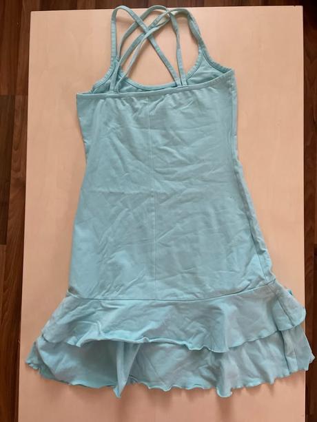 Světle modré šaty do volánu, vel s/m, magic tribe, s