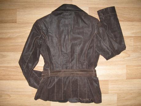 Kožený kabát jaro/podzim calypso, 36