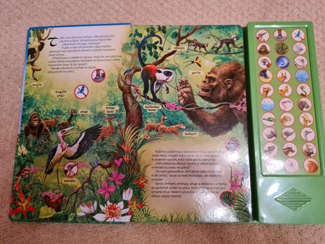 Kniha se zvuky zvířata ze zoo, 