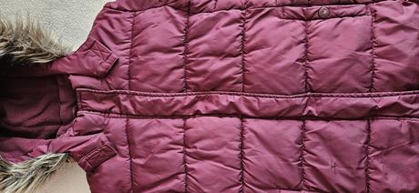 Dívčí teplá zimní bunda s kožíškem, vel.146, c&a, c&a,146