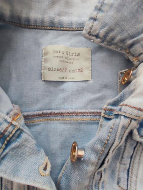 Džínová bunda 122-128, zara,122