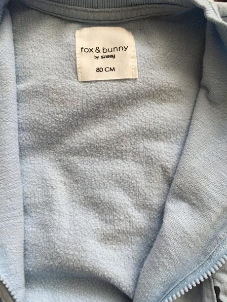 Mikina zn fox&bunny sinsay vel.80, sinsay,80