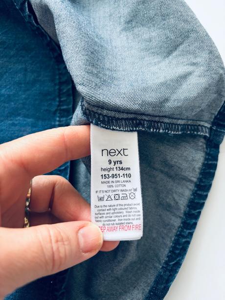 Ob/ šaty letní džínové - v.134 next, next,134