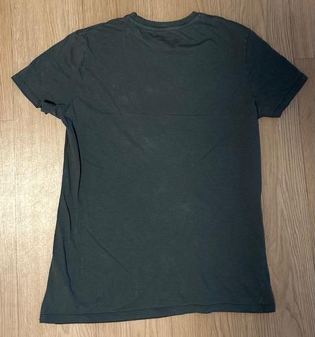 Tričko tmavě zelené s potiskem, marks & spencer,164