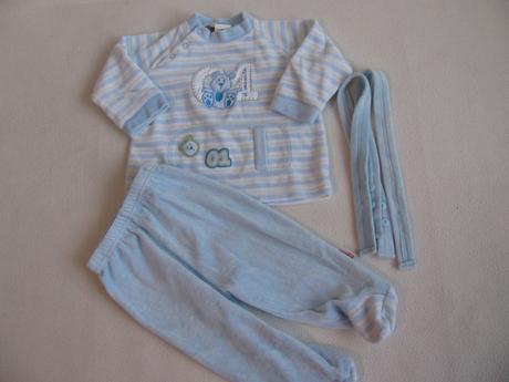 Sametková souprava na kluka-trend, 68