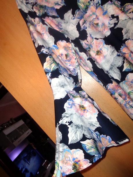 Luxusní modré květované šaty 5xl, 5xl