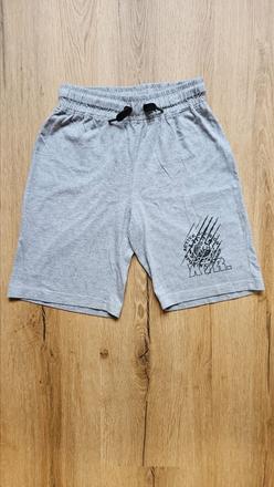 Chlapecké bavlněné kraťasy bonprix 146 šedé, bonprix,146