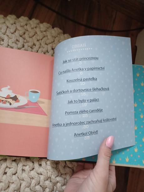 Kniha princezna anetka a modrý jednorožec, 