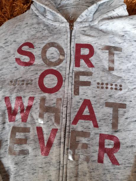 Mikina světle šedá céáčko třpytivá vel 140, c&a,140