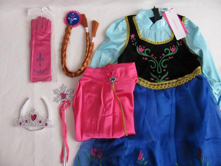 Kostým ledové království anna, 6 dílný, 