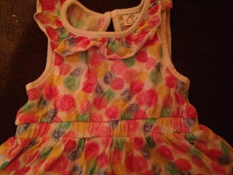 Dívčí šaty - šatičky růže - puntíky, f&f,62