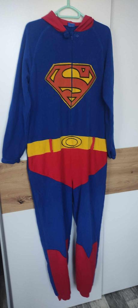 Overal fleece superman /kostým pánský vel.m, 