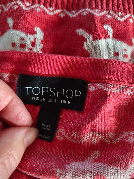 Svetr propínací dívčí, topshop,122