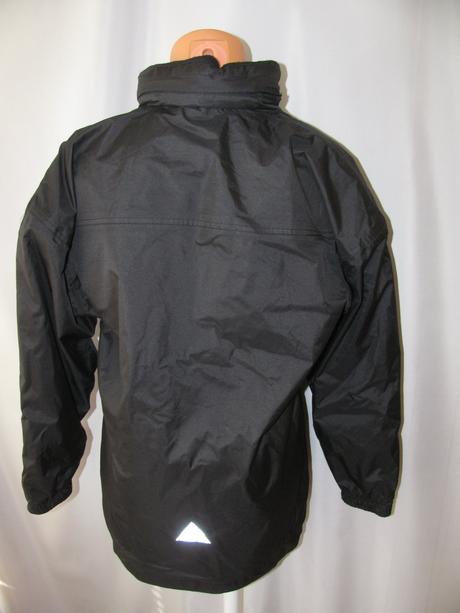 Zimní,oboustranná bunda s kapucí, 158