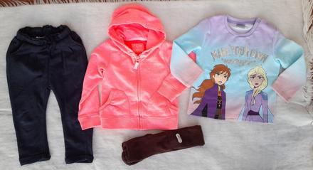 Mikinky punčošky a tepláky 2-3 roky, 86–98