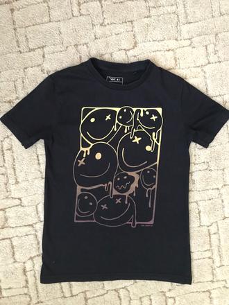 Bavlněné tričko - smajlík, next,134