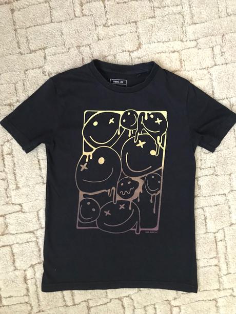 Bavlněné tričko - smajlík, next,134