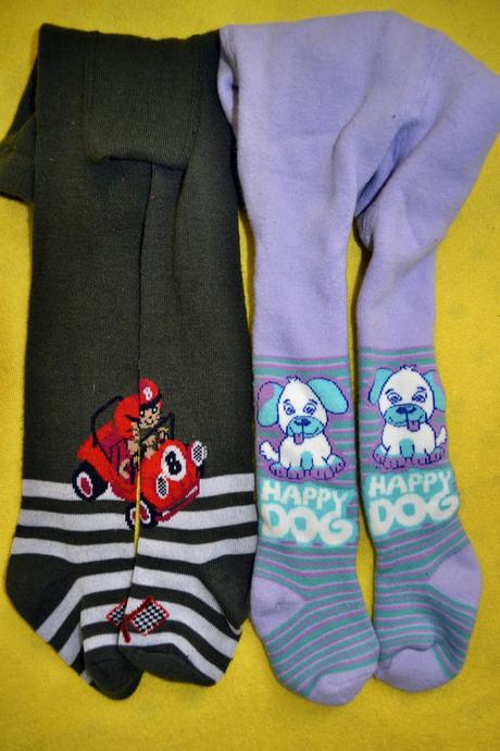 2x nové punčocháče na 9-12 měs.,, 68 / 74 / 80