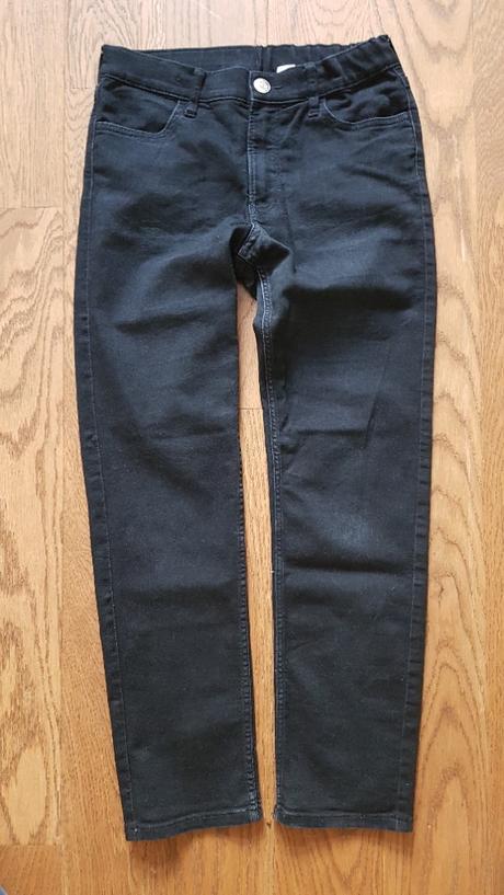 Džíny černé h&m, 152 - 2 kusy, h&m,152