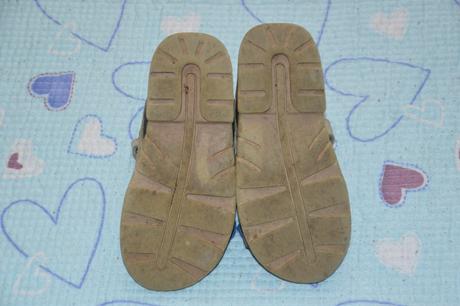 Modrohnědé celokožené sandálky essi, essi,26