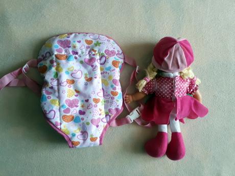 Panenka v nosítku, 32cm,
