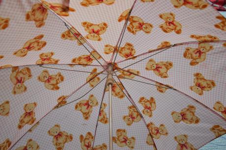 Dětský dívčí deštník deštníček happy rain vintage,