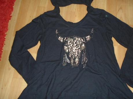 Tunika tričko s flitry vel m/l, m