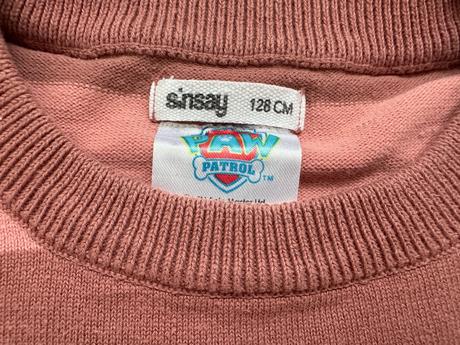 Dívčí svetr tlapková patrola / paw patrol, vel 128, sinsay,128