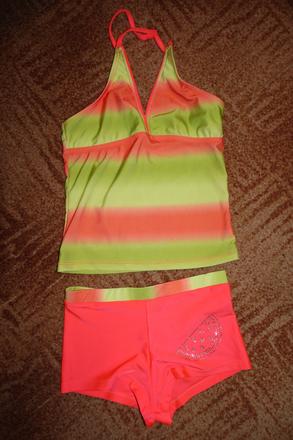 Dívčí dvojdílné plavky vel. 134-140, kik,134