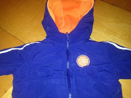 Klučičí oboustranná středně teplá bunda vel. 74-80, 74
