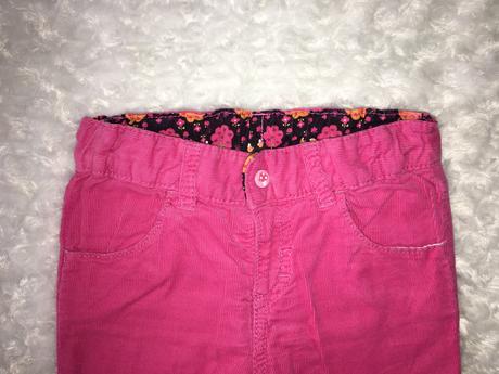 Růžové manžestrové kalhoty s hello kitty h&m, h&m,68