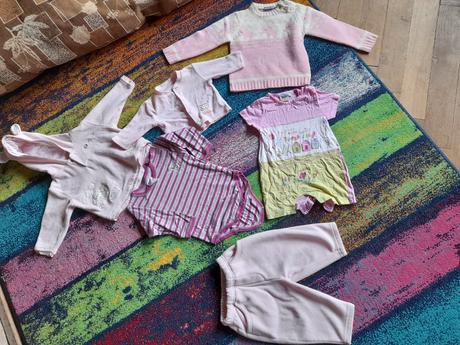 Kojenecké oblečení růžové,různé druhy, 68–80