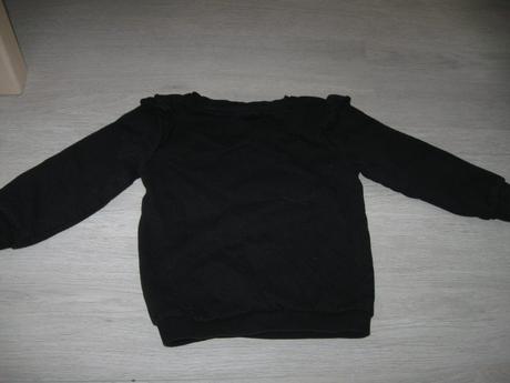 Dívčí černá mikina sněhulák c&a, vel. 104, c&a,104