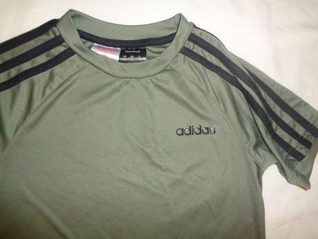 Khaki funkční tričko adidas 7/8 let, adidas,128