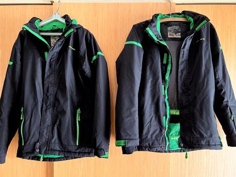 2x zimní bunda, 152
