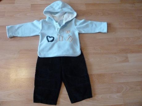 Fleesová mikina s manžestrákama, 74