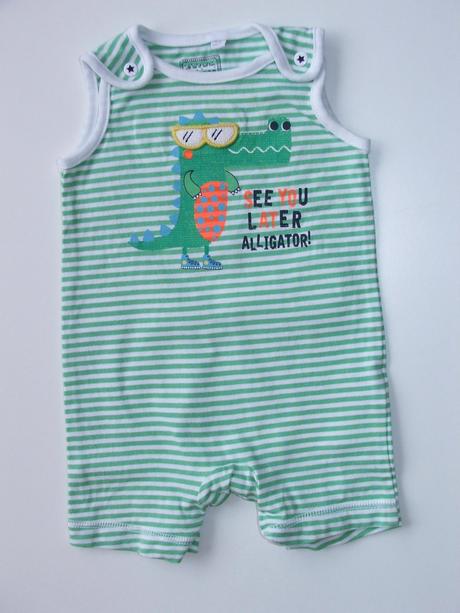 K160 letní overal s krokodýlem zn. bluezoo vel. 62, debenhams,62