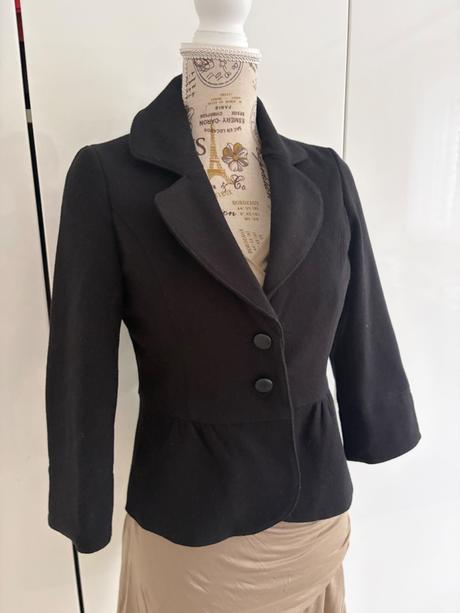 Teple cerne sako 3/4 rukáv amisu 34, amisu,34